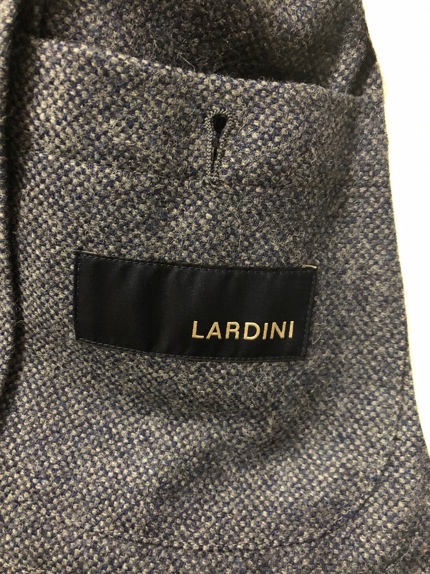 LARDINIラルディーニブルーグレーウールジャケット46