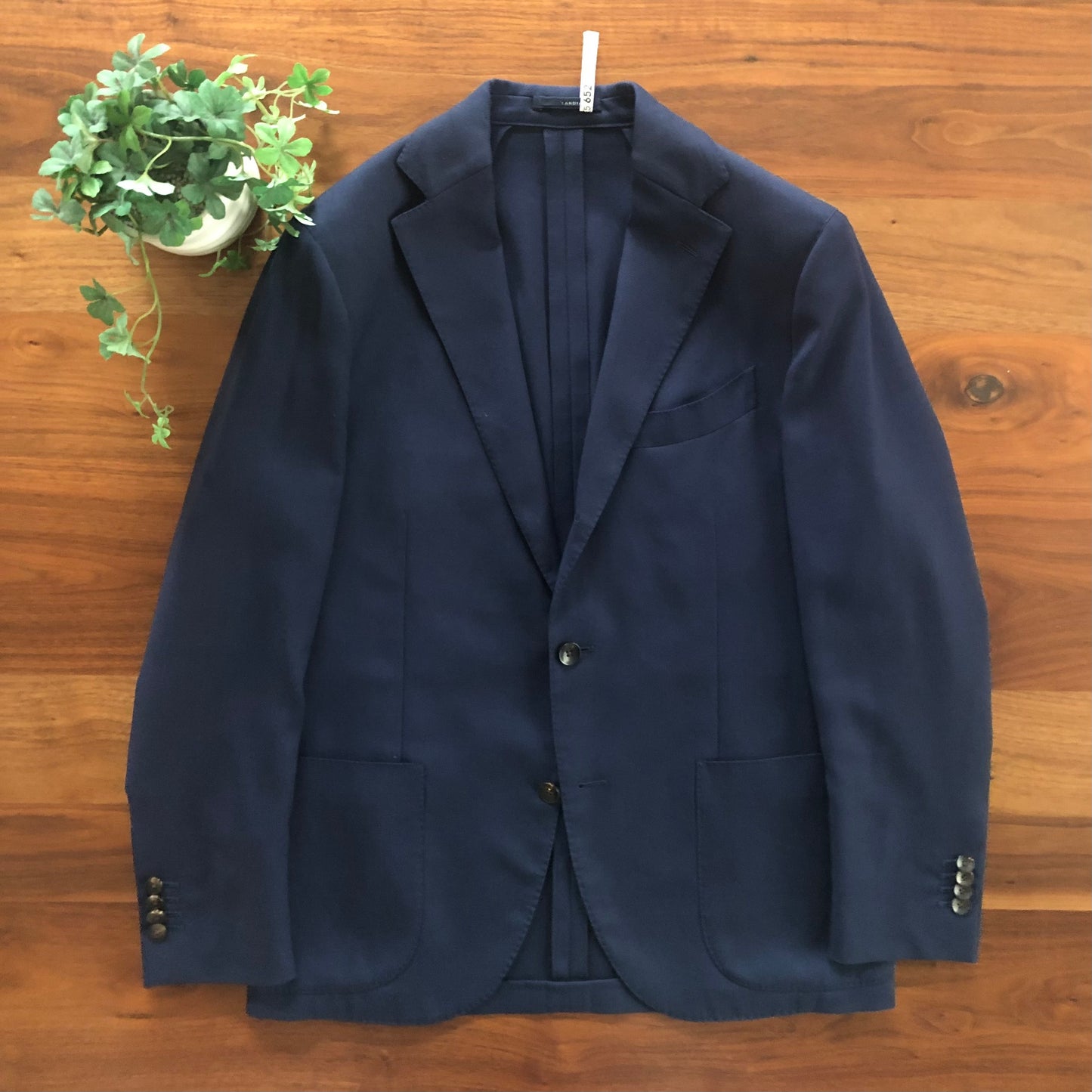 LARDINIラルディーニネイビーホップサックジャケット48