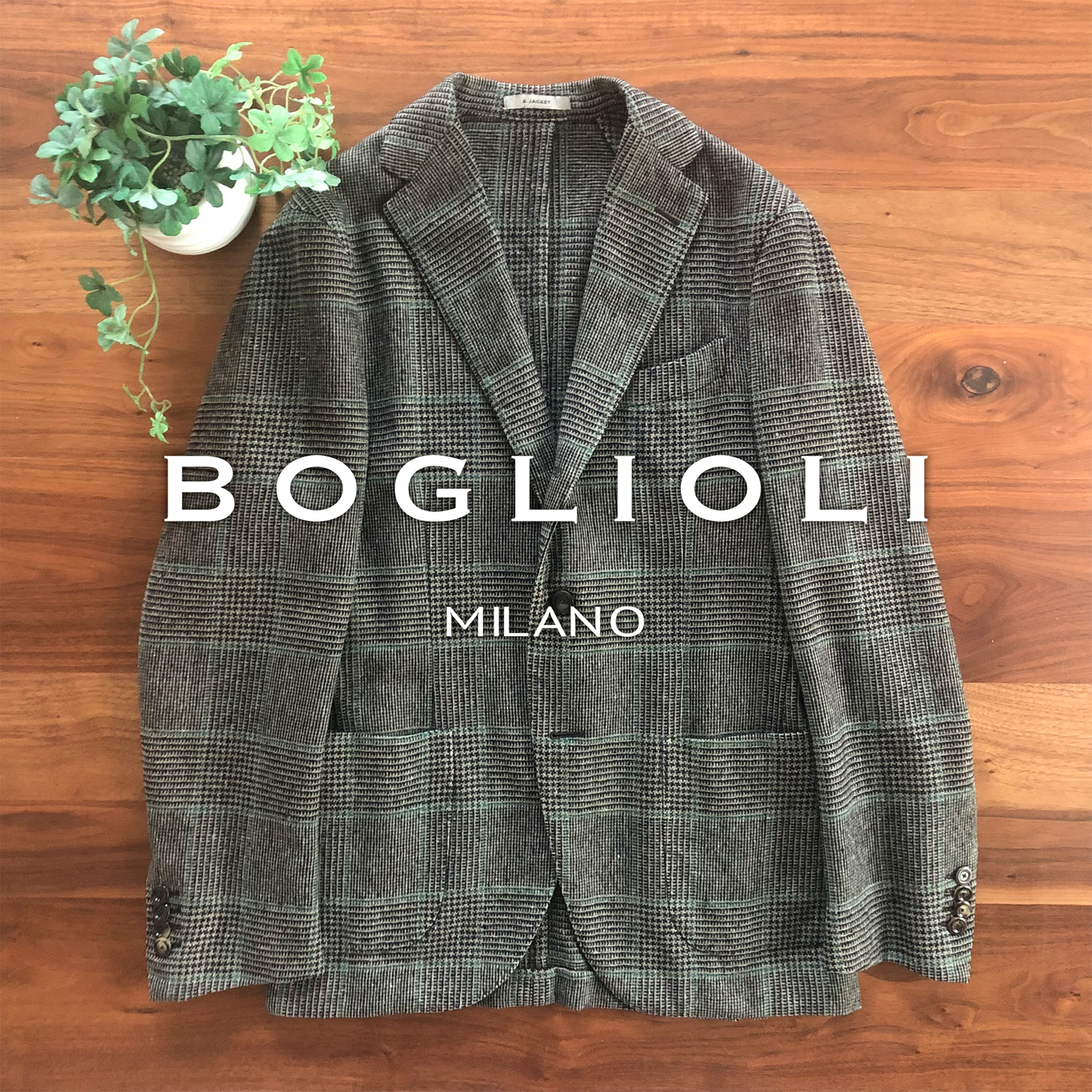 BOGLIOLIボリオリK.Jacketケージャケットグレンチェック44