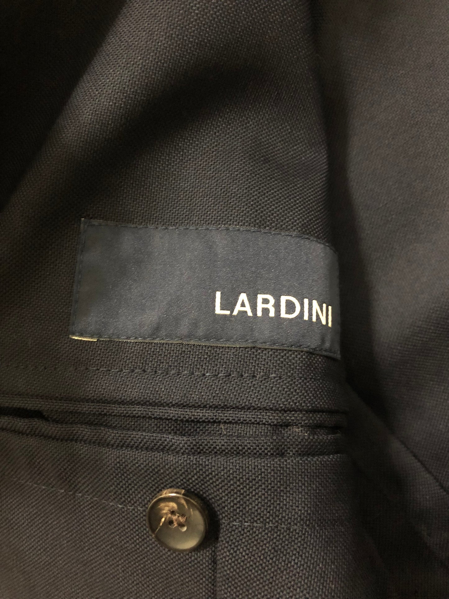 LARDINIラルディーニネイビーホップサックジャケット48新ロゴ