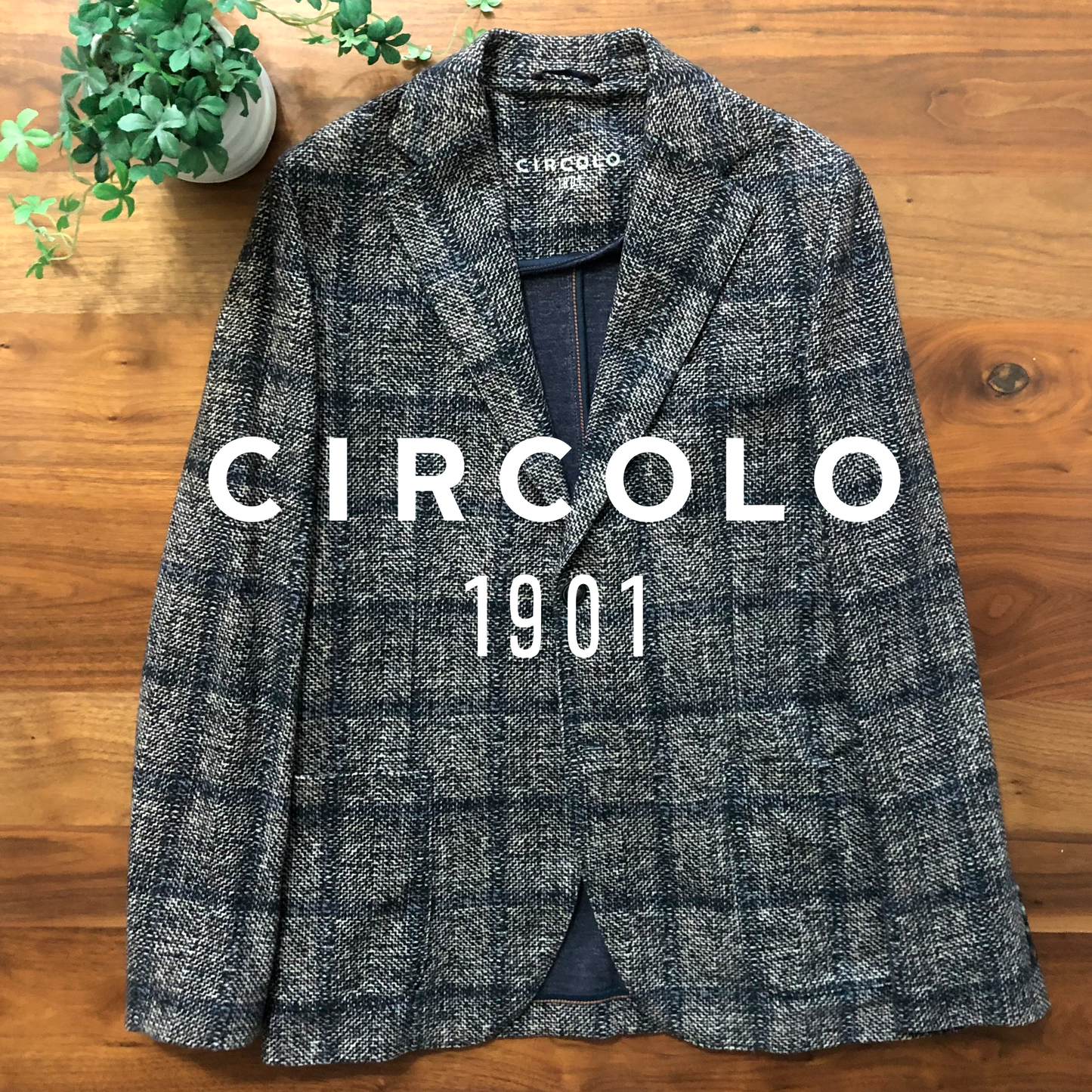ClRCOLO1901チルコロプリントチェックジャージジャケット