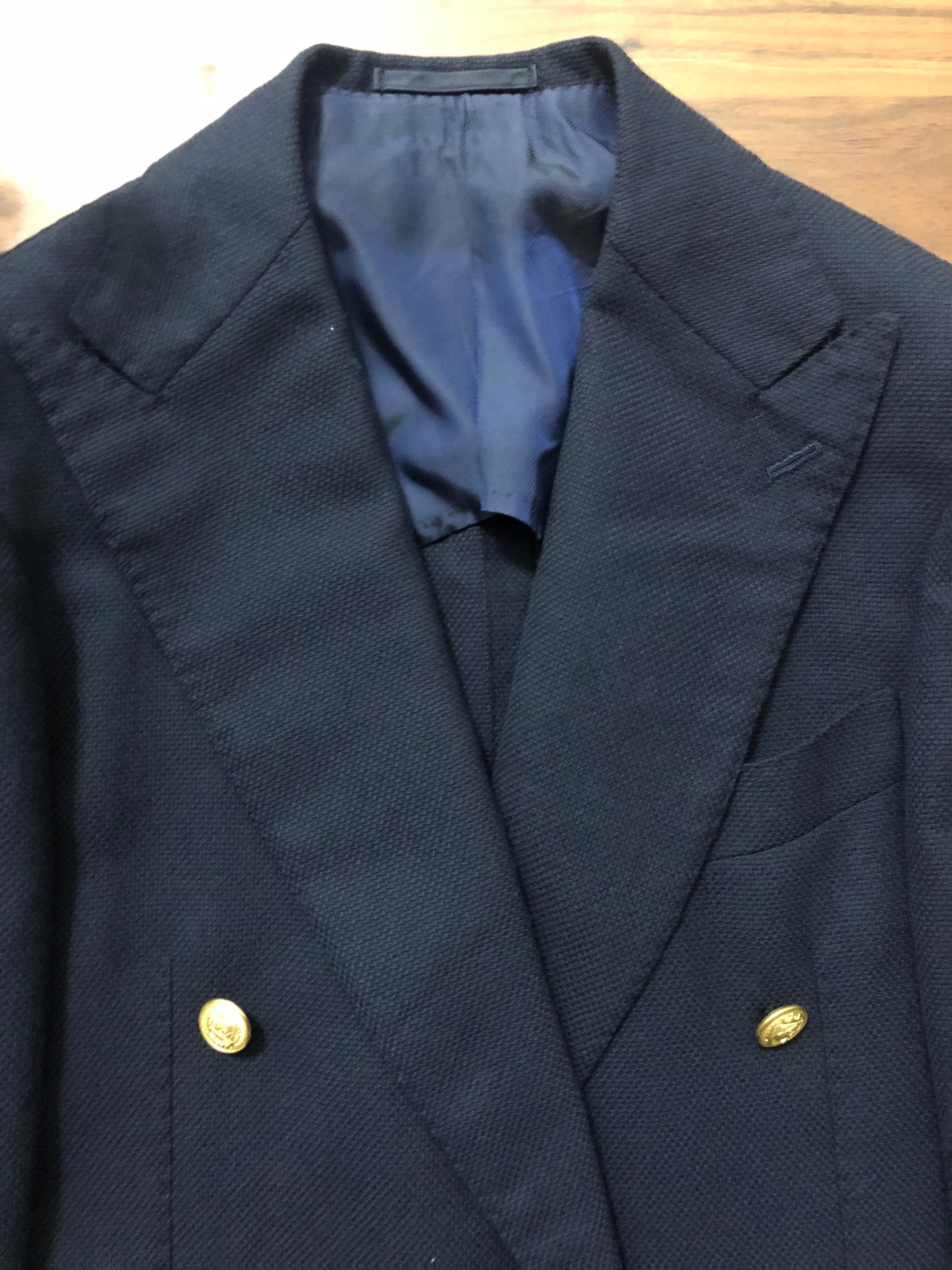 BEAMS Fビームスエフダブル金ボタンホップサックジャケット44