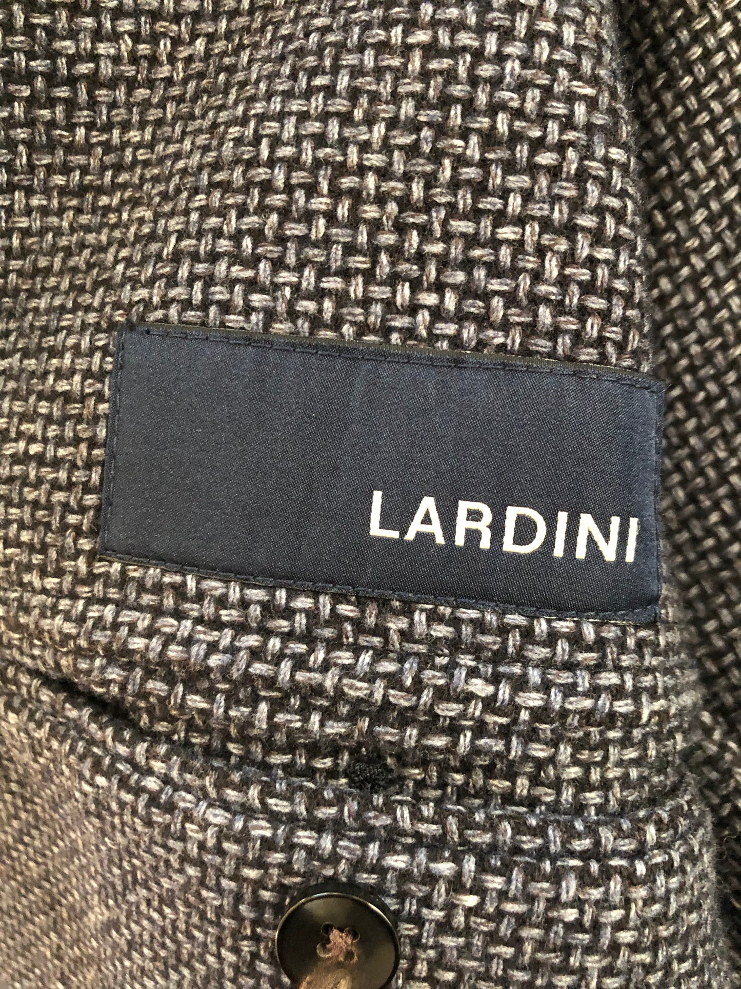 LARDINIラルディーニネイビーグレージャケットジレ付44