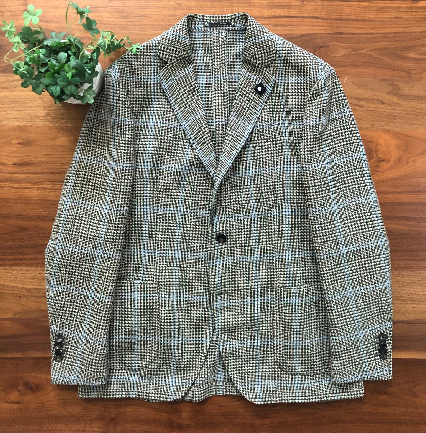 LARDINIラルディーニグレンチェックジャケット50