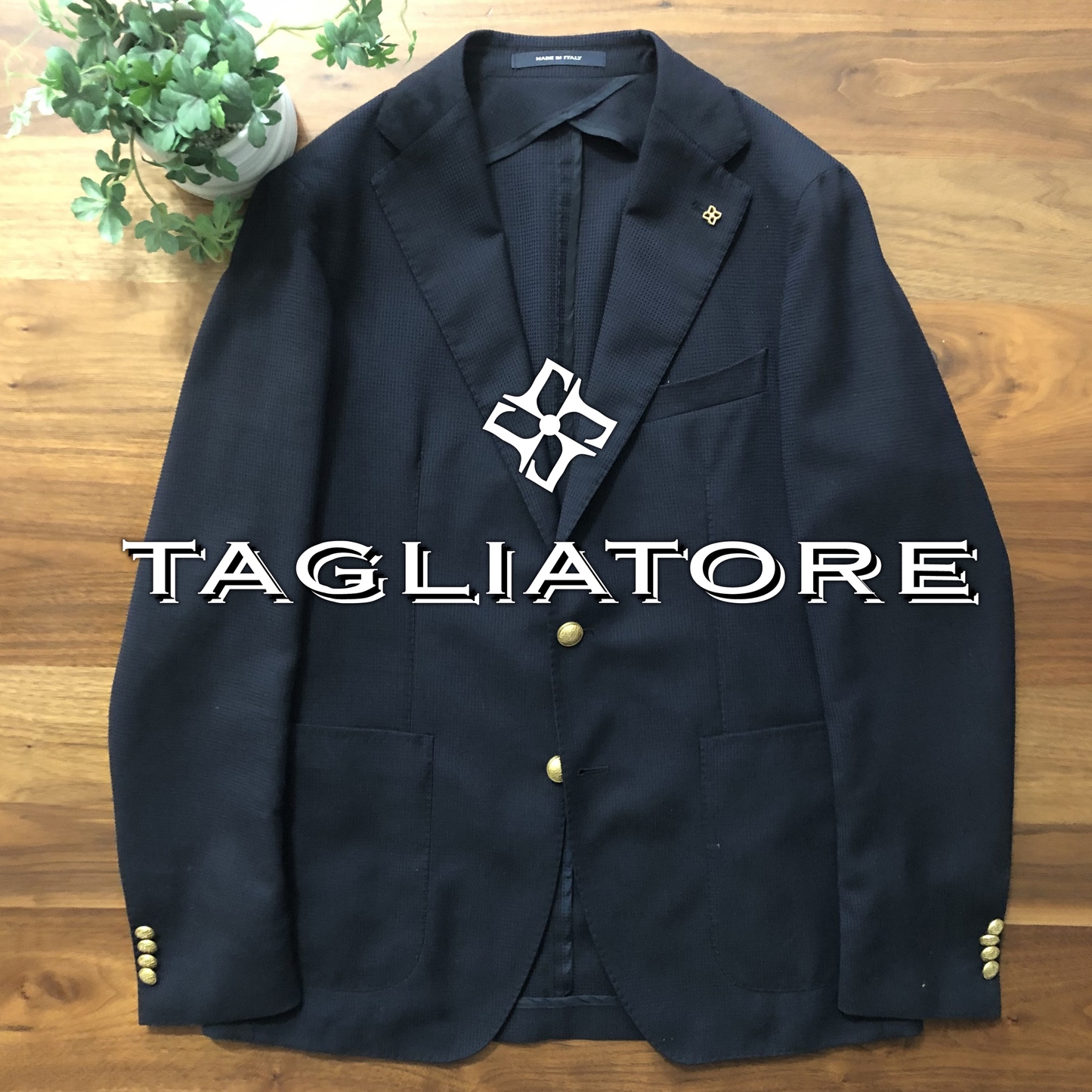 TAGLIATOREタリアトーレモンテカルロ金ボタンネイビー48