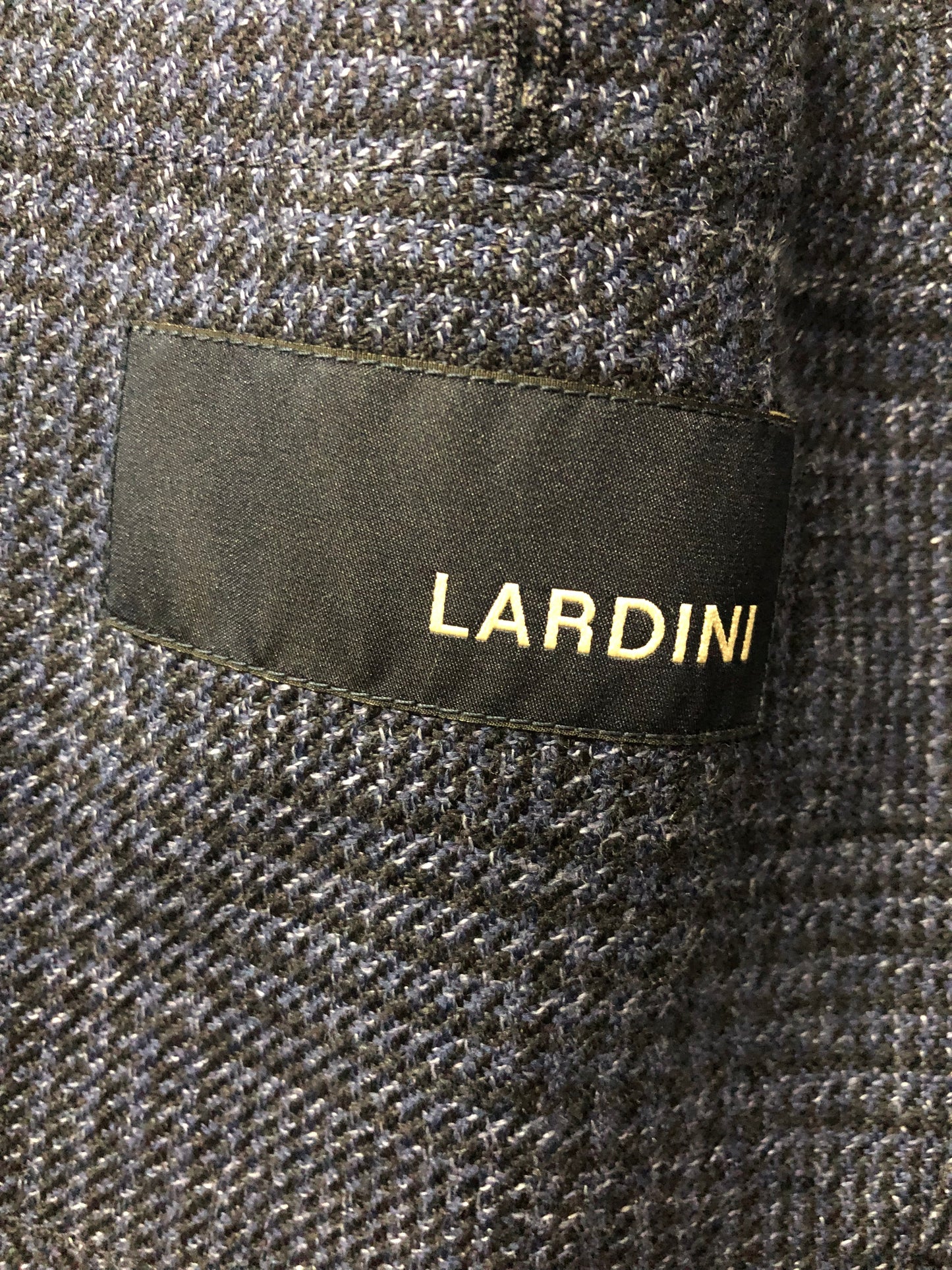 LARDINIラルディーニネイビーグレンチェックジャケット44