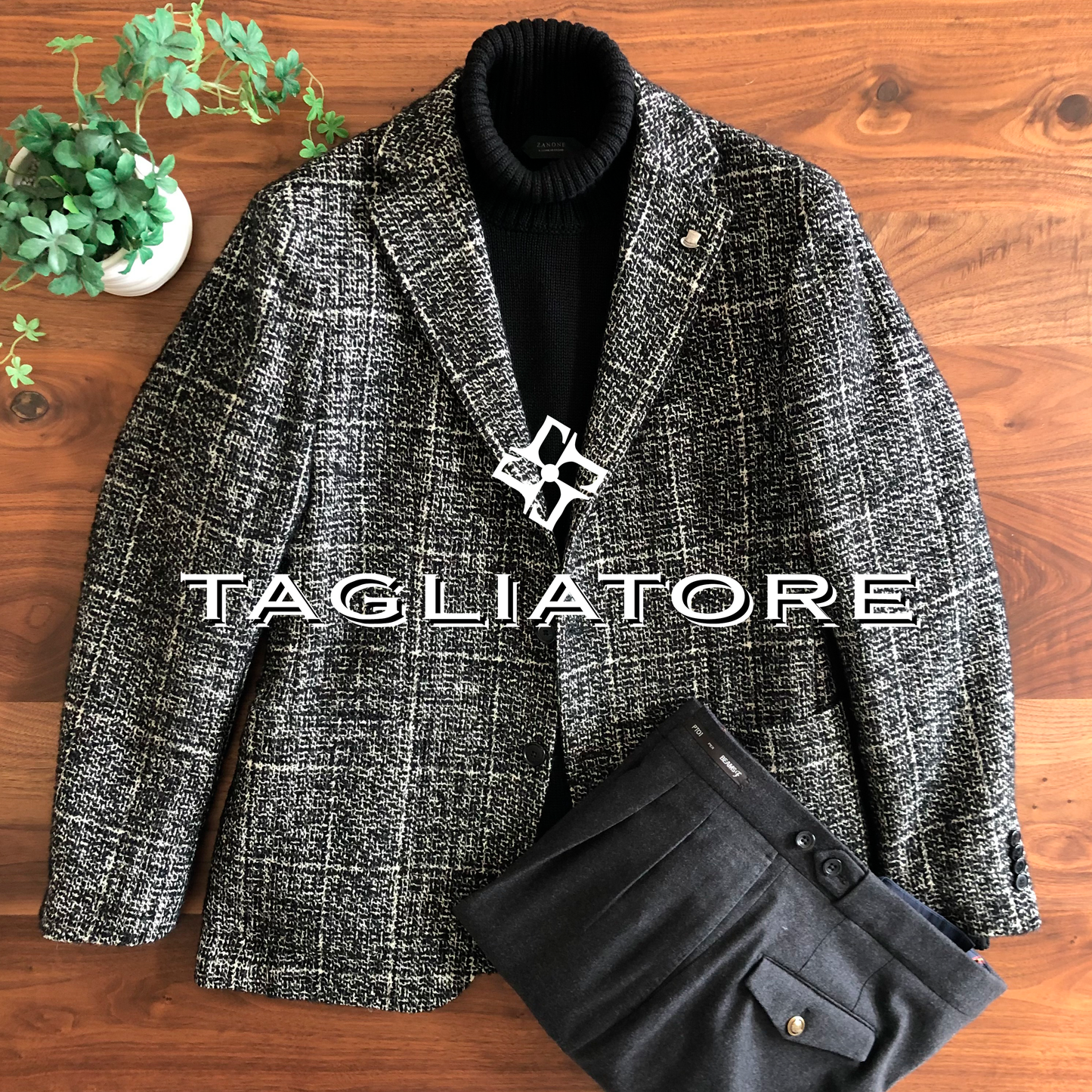TAGLIATOREタリアトーレブラックジャケット46
