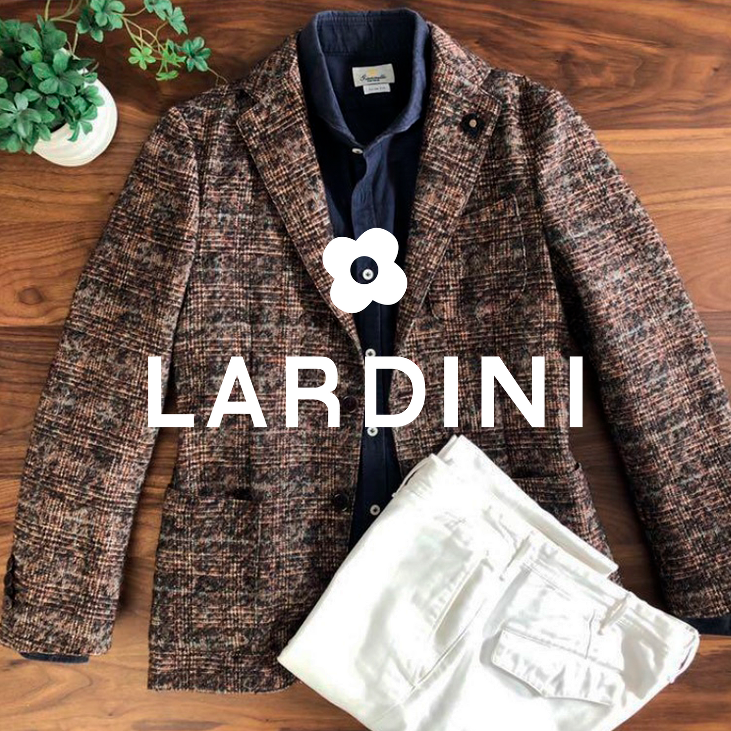 LARDINIラルディーニアルパカ混ブークレジャケット46