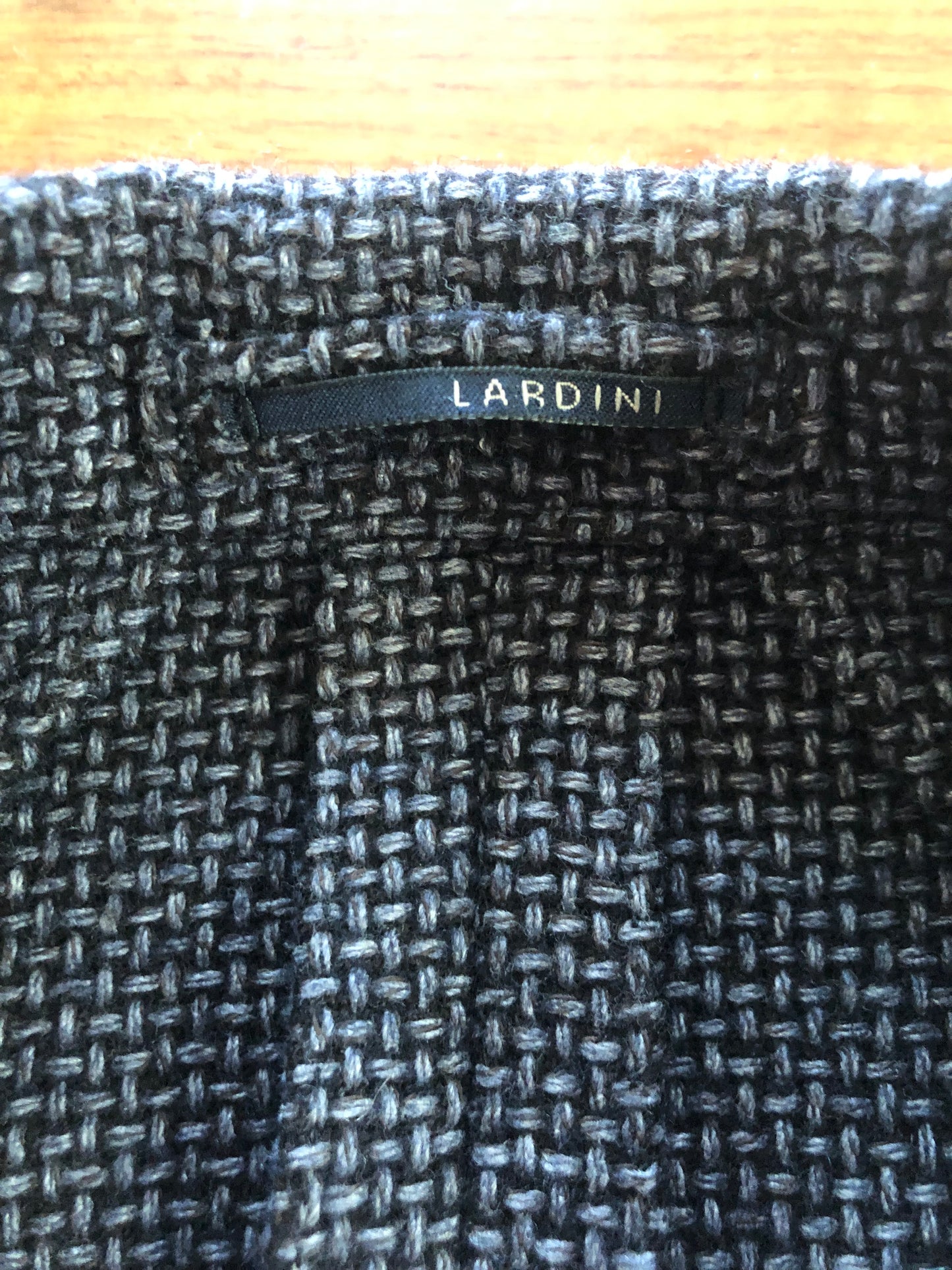 LARDINIラルディーニネイビーグレージャケットジレ付44
