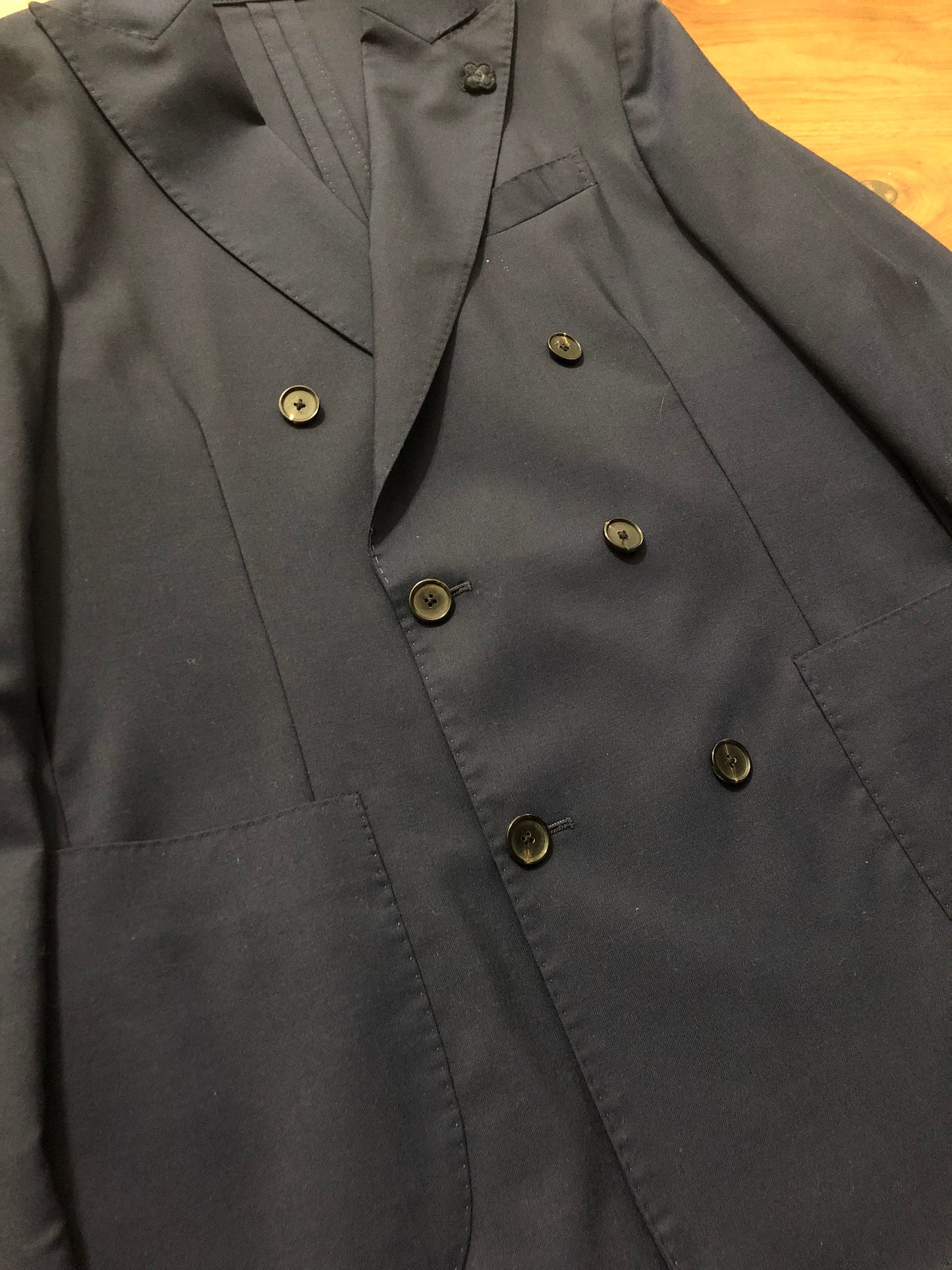 LARDINIラルディーニホップサックダブルネイビージャケット48