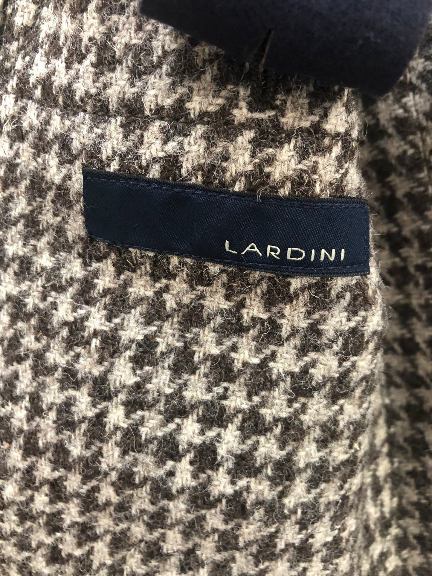 LARDINIラルディーニ千鳥格子ジャケットジレ付48