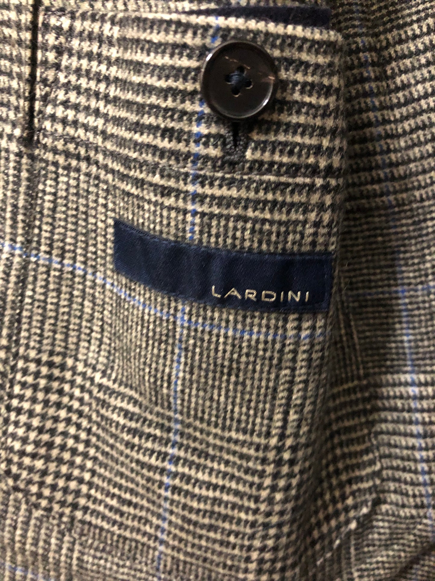 LARDINIラルディーニウールグレンチェックジャケット46