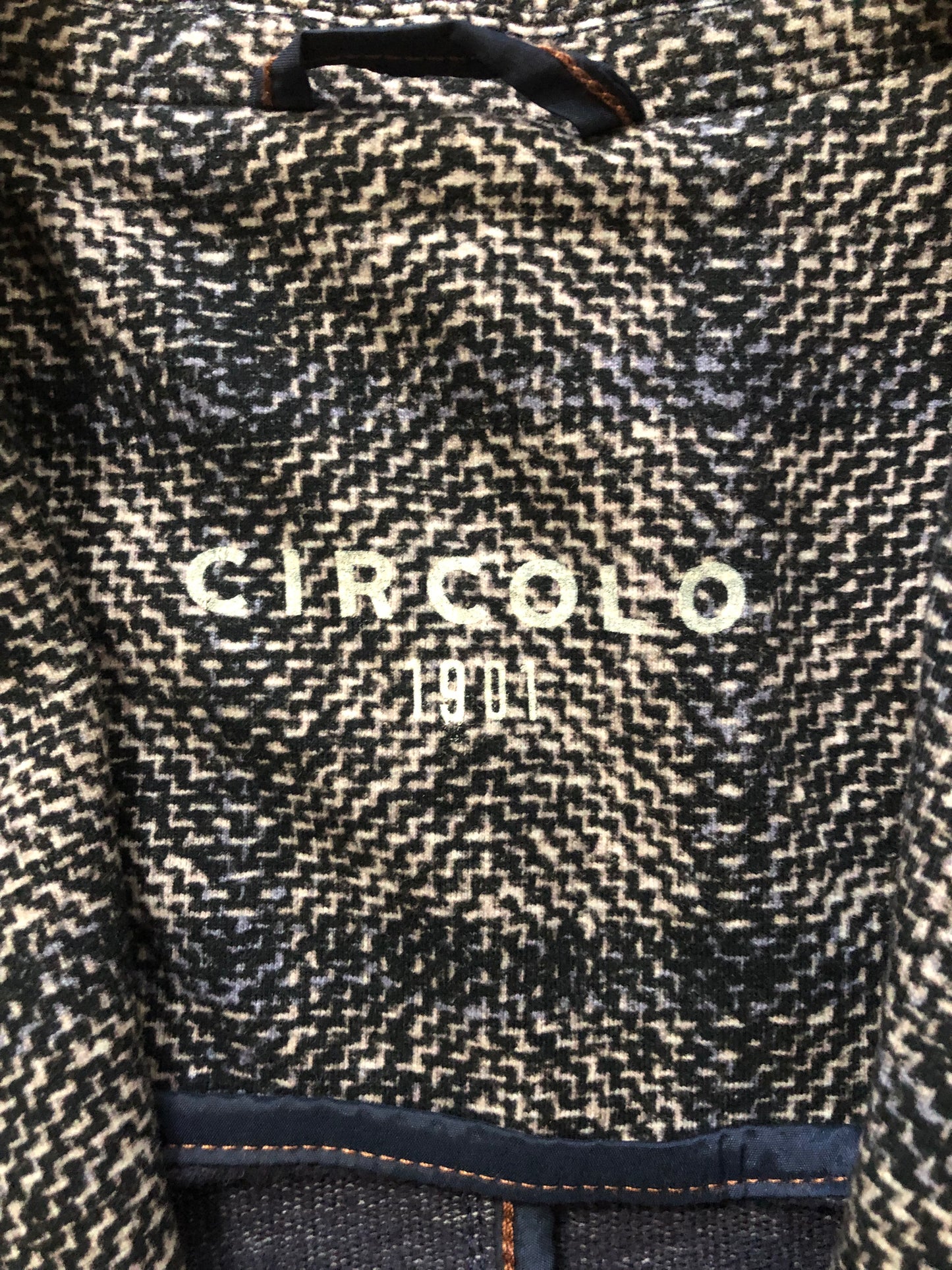 ClRCOLO1901チルコロプリントチェックジャージジャケット