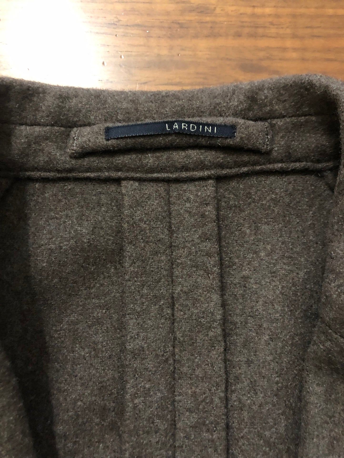 LARDINIラルディーニカシミア100%モカブラウンジャケット50
