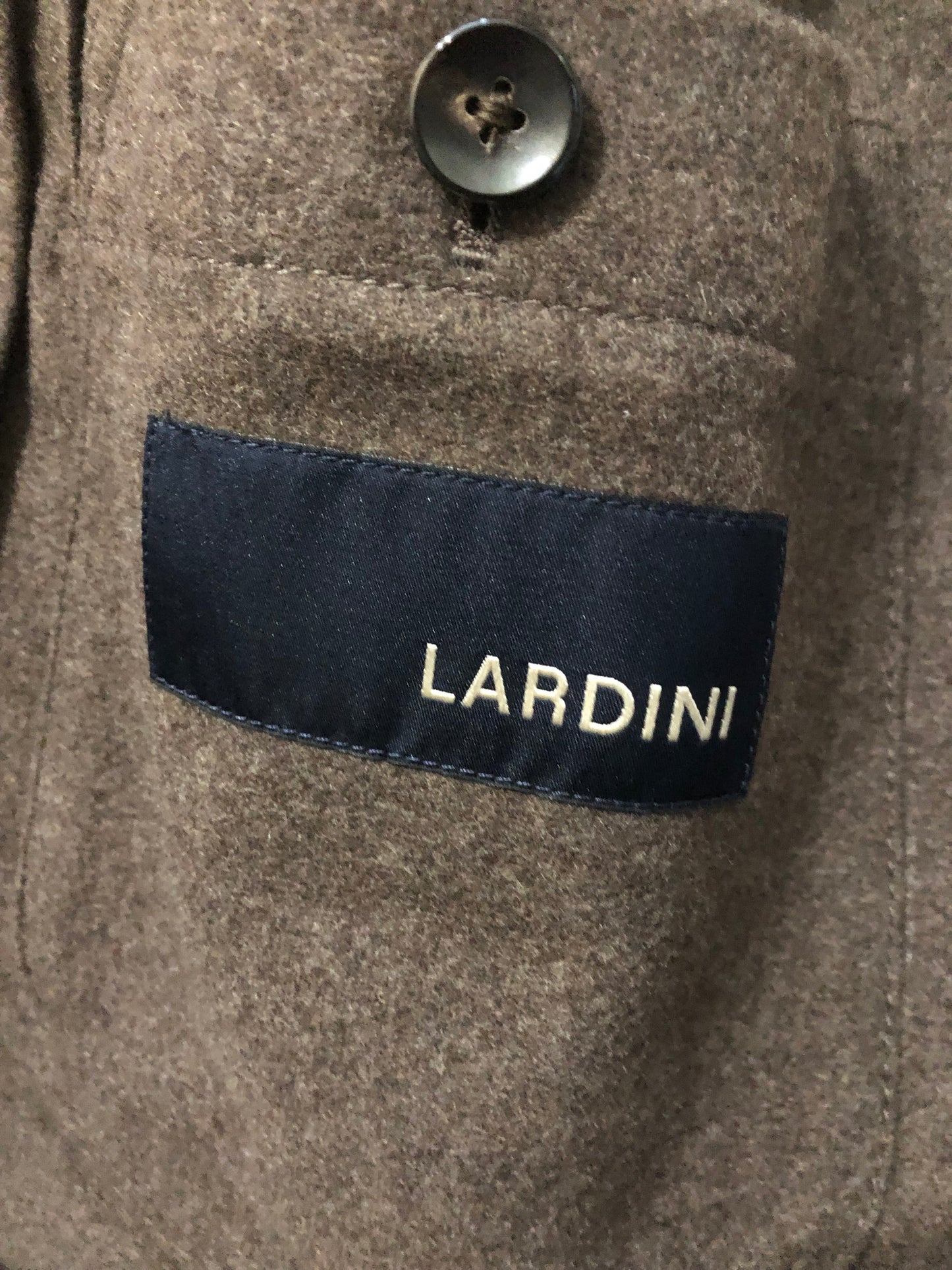 LARDINIラルディーニカシミア100%モカブラウンジャケット50
