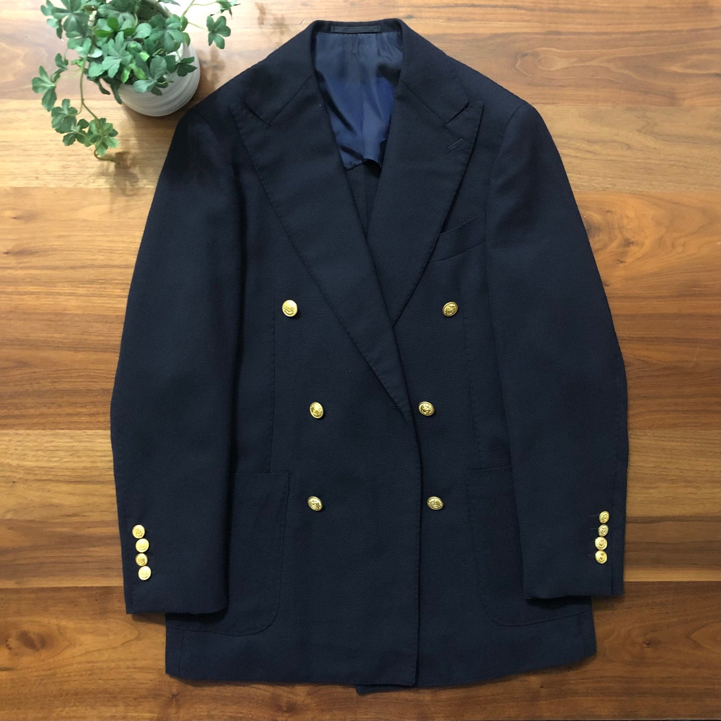 BEAMS Fビームスエフダブル金ボタンホップサックジャケット44