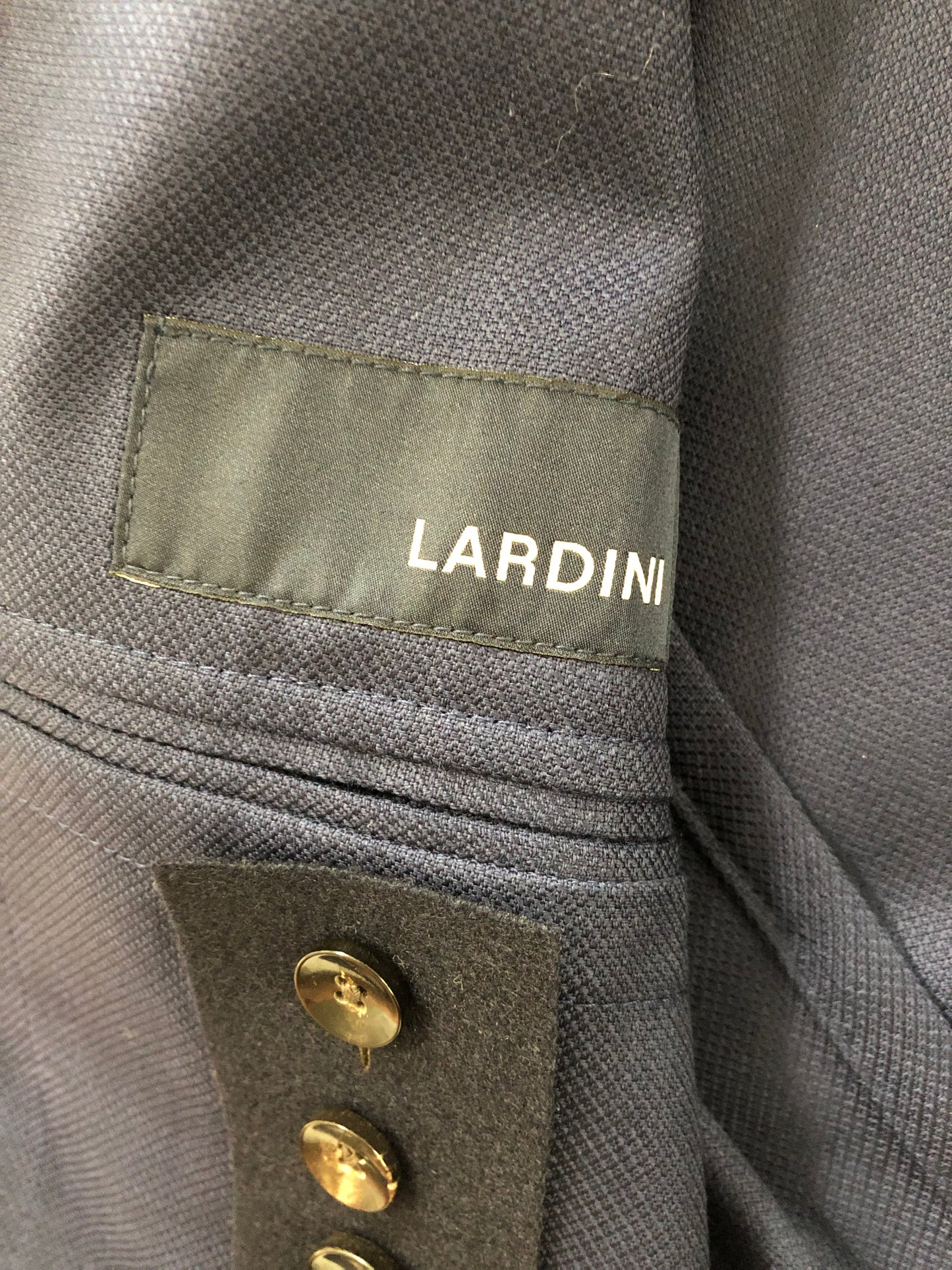 LARDINIラルディーニネイビーホップサックジャケット44