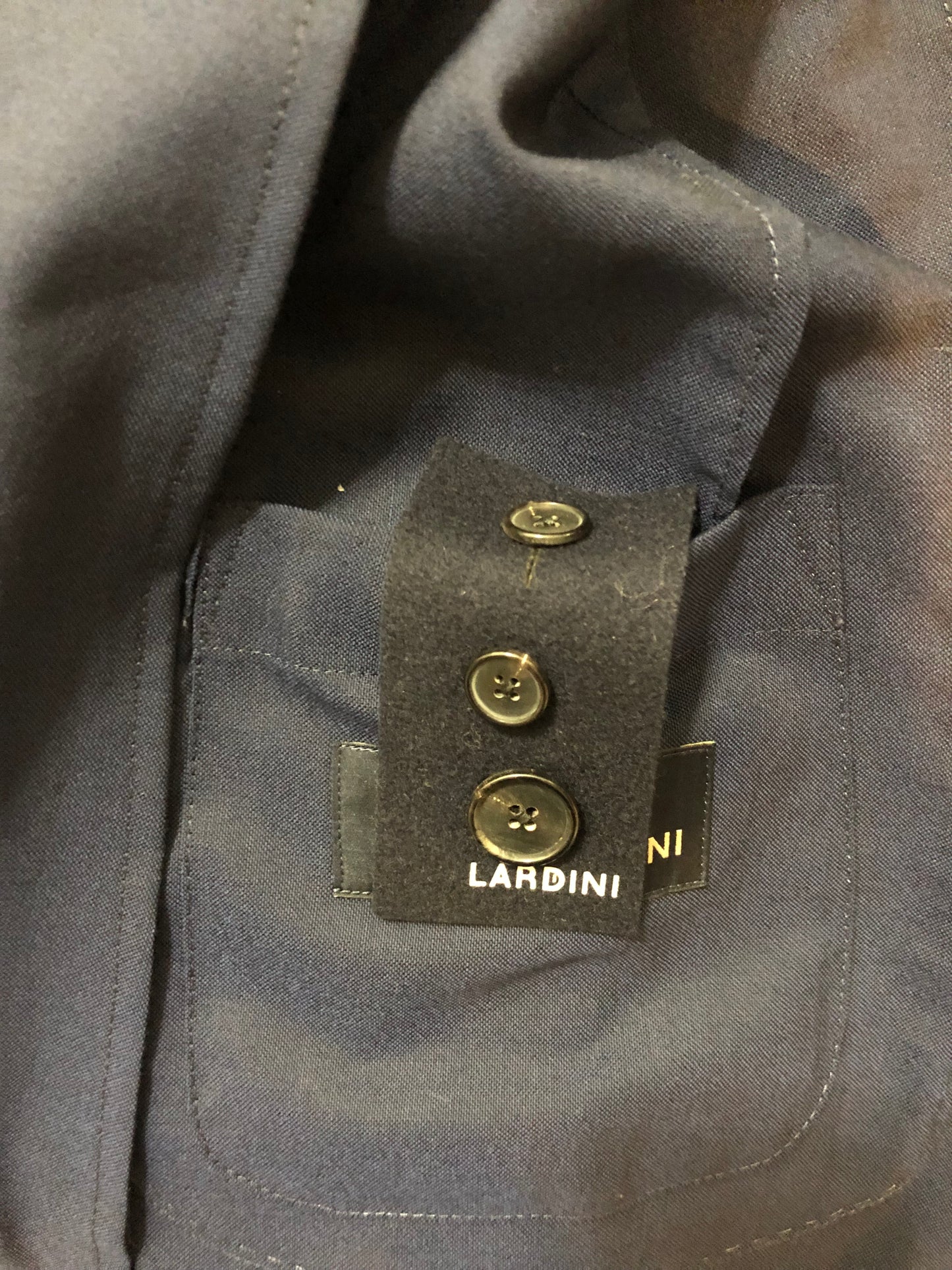LARDINIラルディーニホップサックダブルネイビージャケット48
