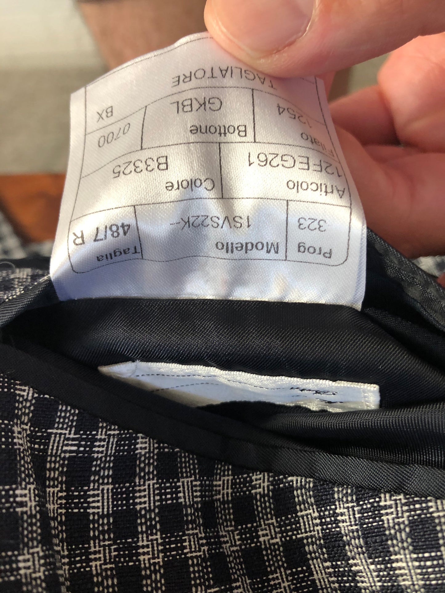 TAGLIATOREタリアトーレブラックリネンジャケット48ヴェスビオ