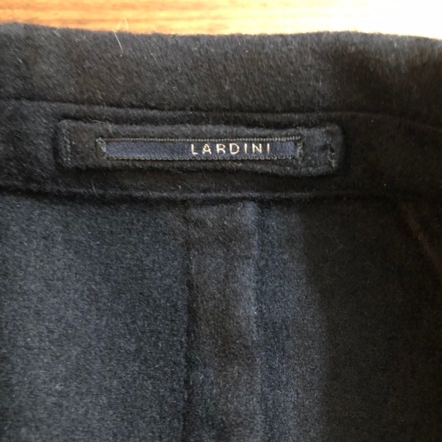 【超美品】LARDINIラルディーニカシミア100%ネイビーダブルジャケット44