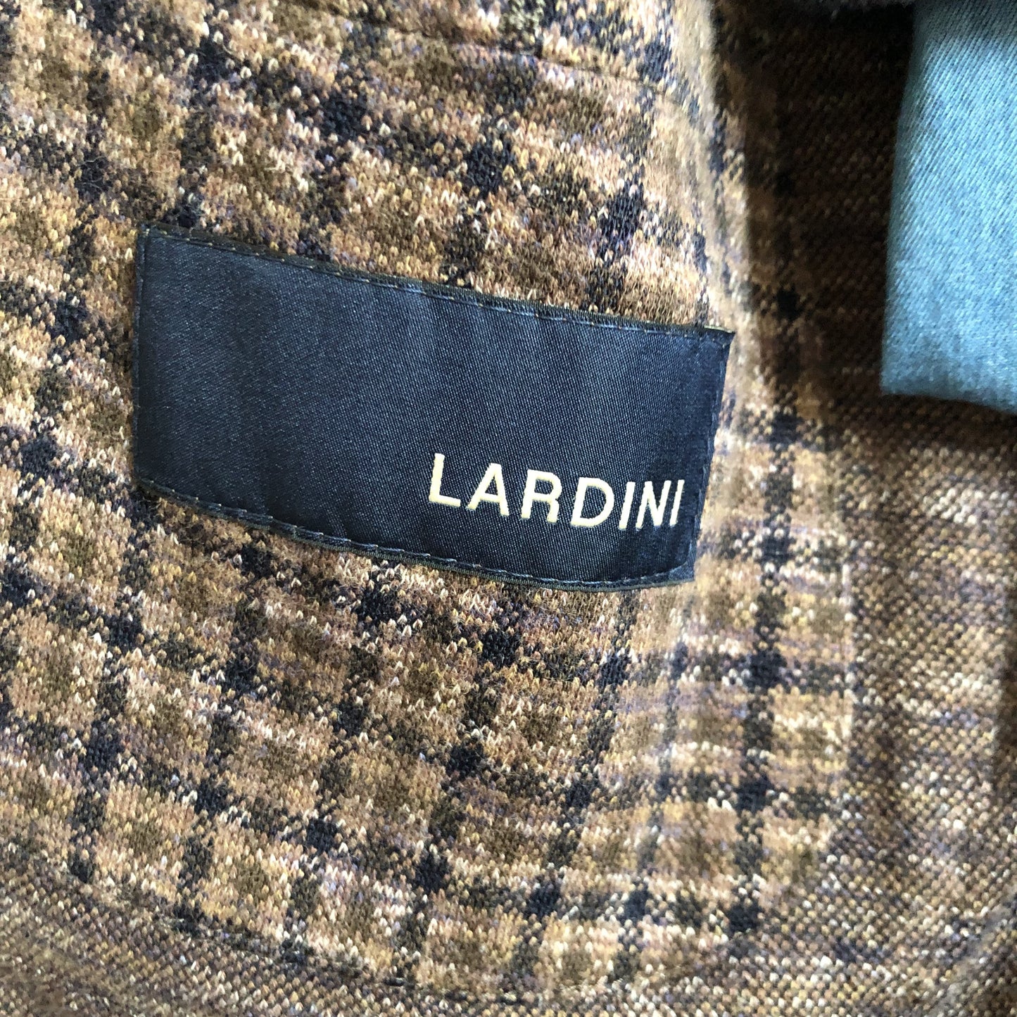 LARDINIラルディーニブラウンチェックジャケット50