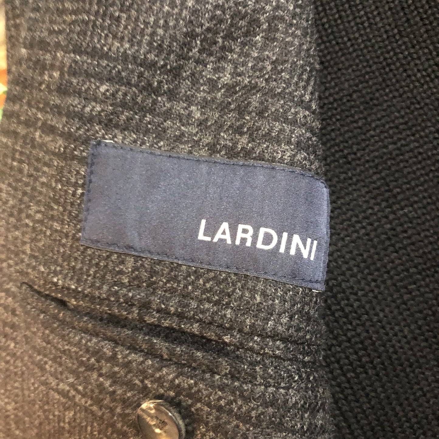 LARDINIラルディーニグレンチェックジャケット50チャコール