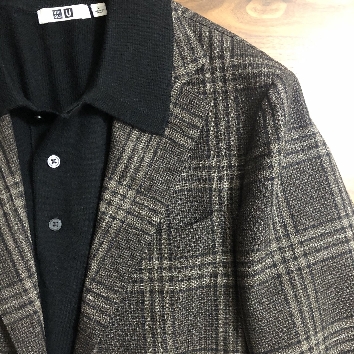 BEAMS Fビームスエフブラウンチェックジャケット48