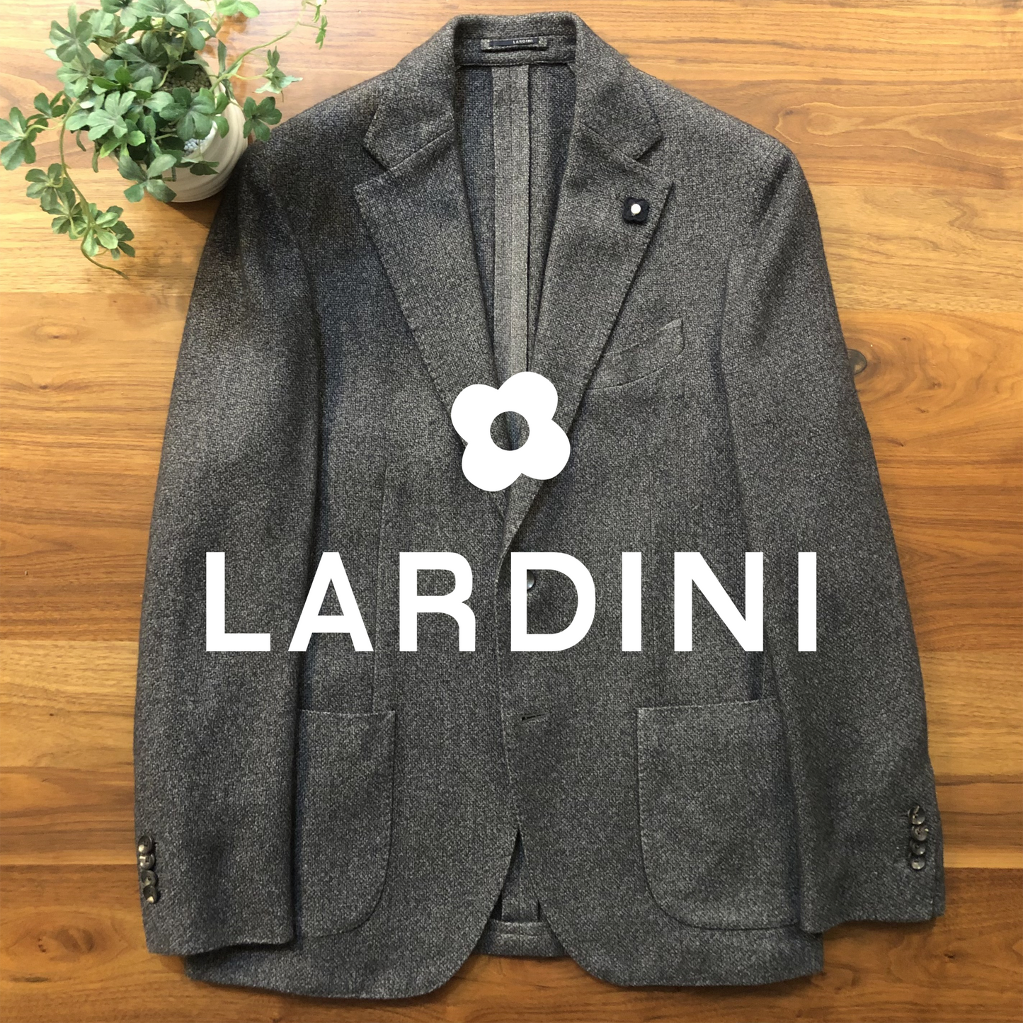 LARDINIラルディーニシルクカシミアグレージャケット50