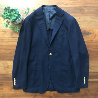 BEAMS FビームスエフネイビーフランネルジャケットLoro piana
