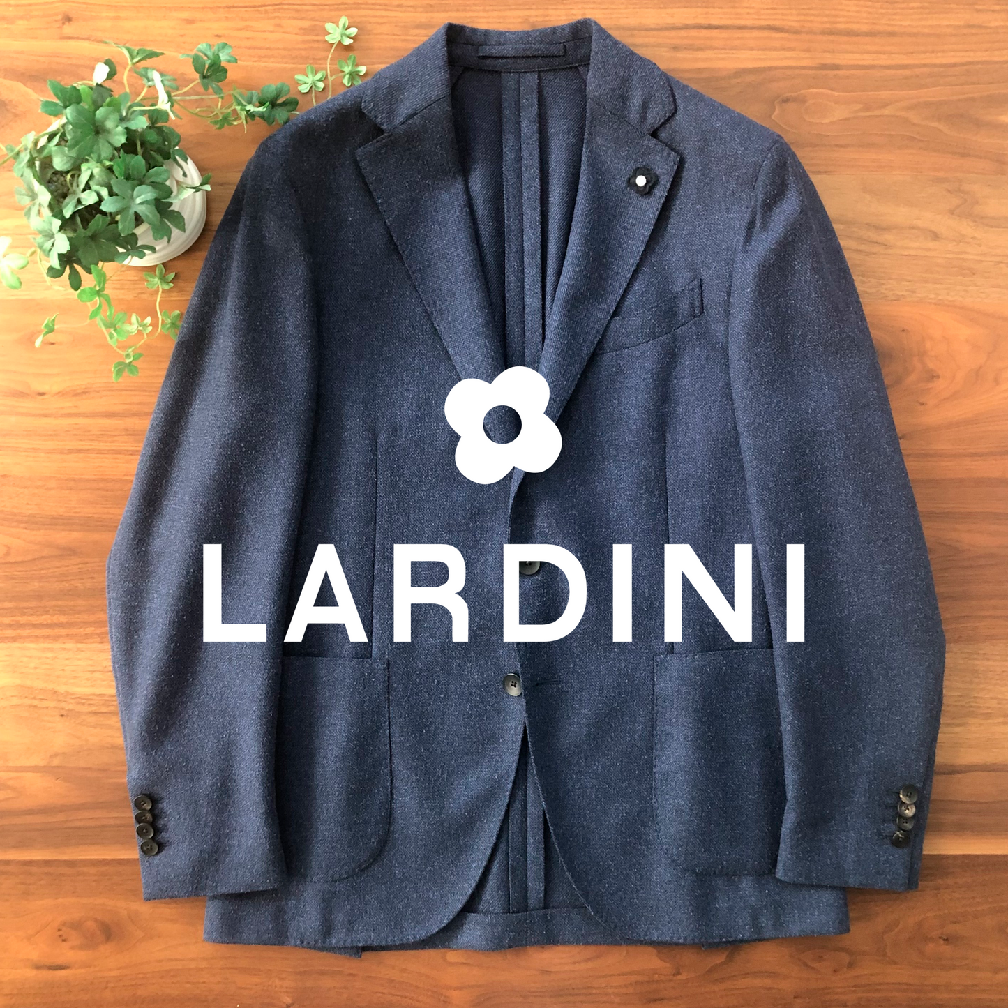 LARDINIラルディーニネイビーブルージャケット48