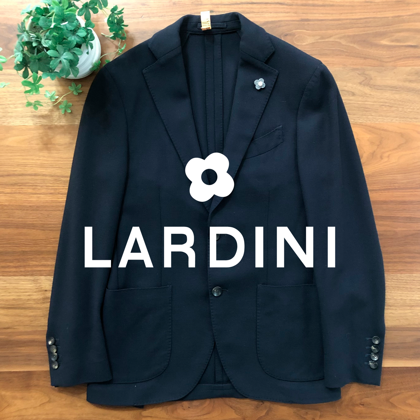 LARDINIラルディーニネイビーホップサックジャケット44