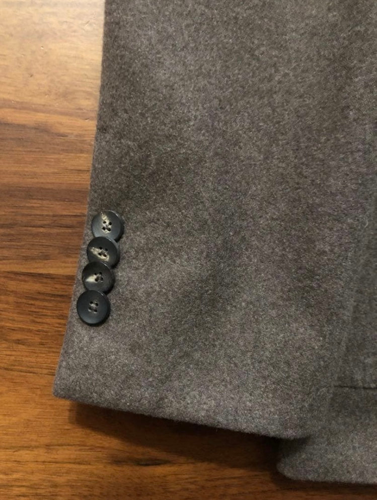 【未使用品】LARDINIラルディーニカシミア100%モカブラウンジャケット50