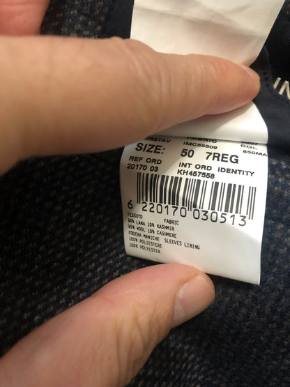 LARDINIラルディーニドットチェックネイビージャケット50