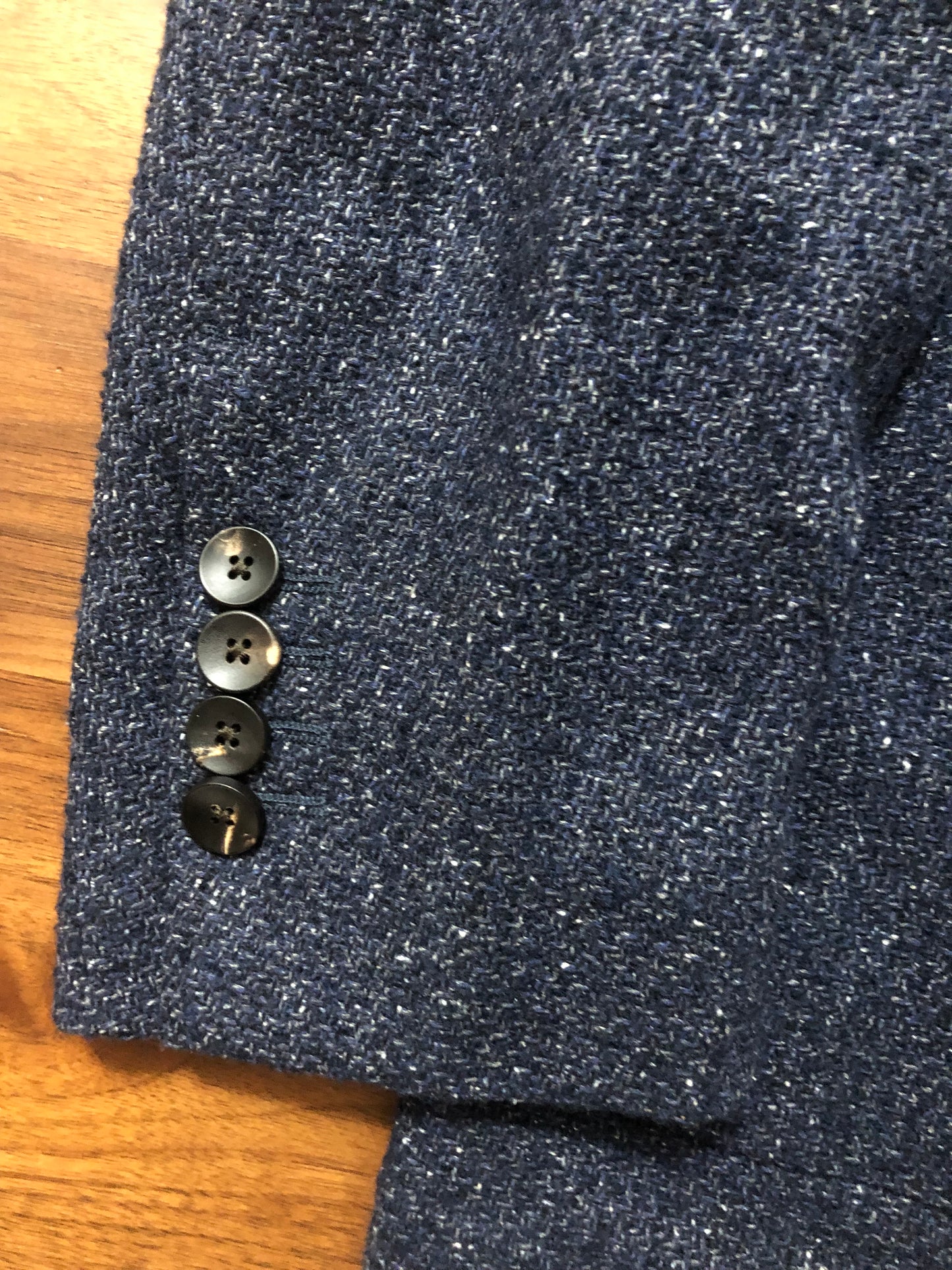 【春夏】LARDINIラルディーニカシミア混ネイビージャケット50