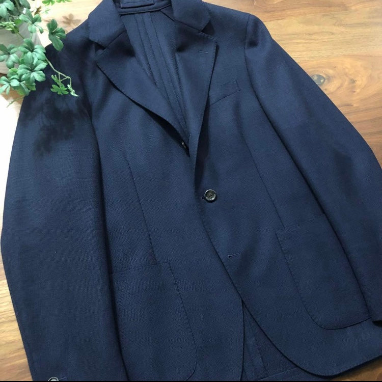 LARDINIラルディーニホップサックジャケット44ネイビー最新ロゴ