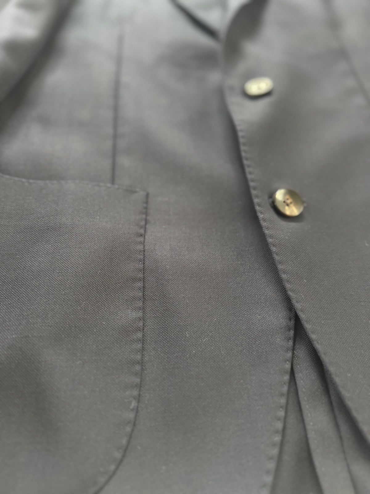 LARDINI ラルディーニ ネイビー ホップサックテーラードジャケット44