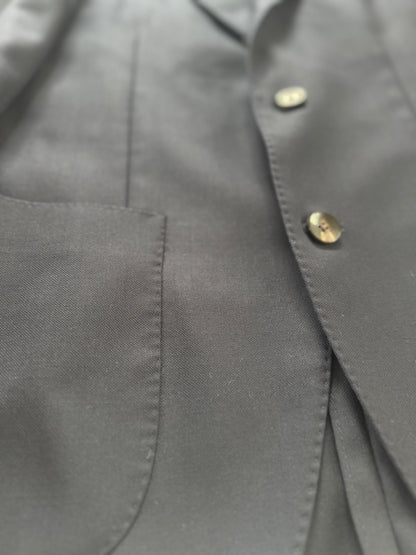 LARDINI ラルディーニ ネイビー ホップサックテーラードジャケット44