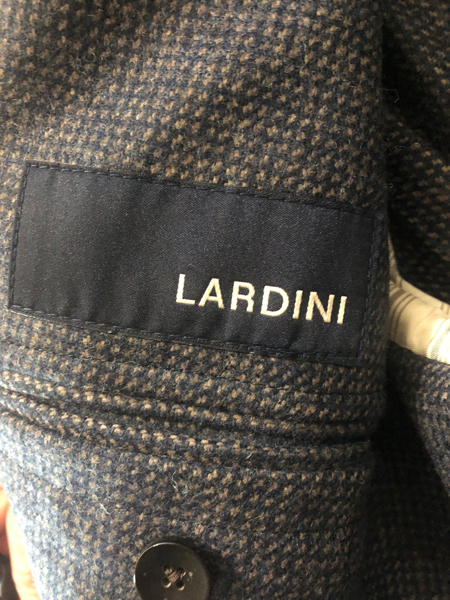 LARDINIラルディーニドットチェックネイビージャケット50