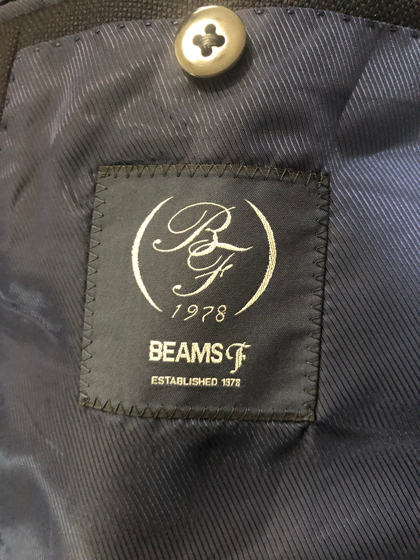 BEAMS Fビームスエフ金ボタンダブルホップサックジャケット46