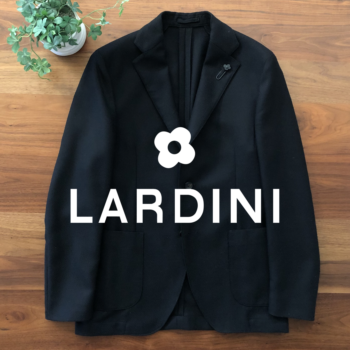 LARDINIラルディーニブラックホップサックジャケット50