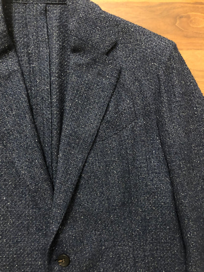 【春夏】LARDINIラルディーニカシミア混ネイビージャケット50