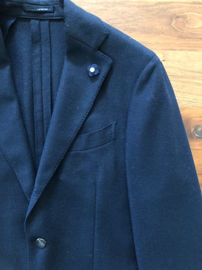 LARDINIラルディーニネイビーホップサップジャケット44