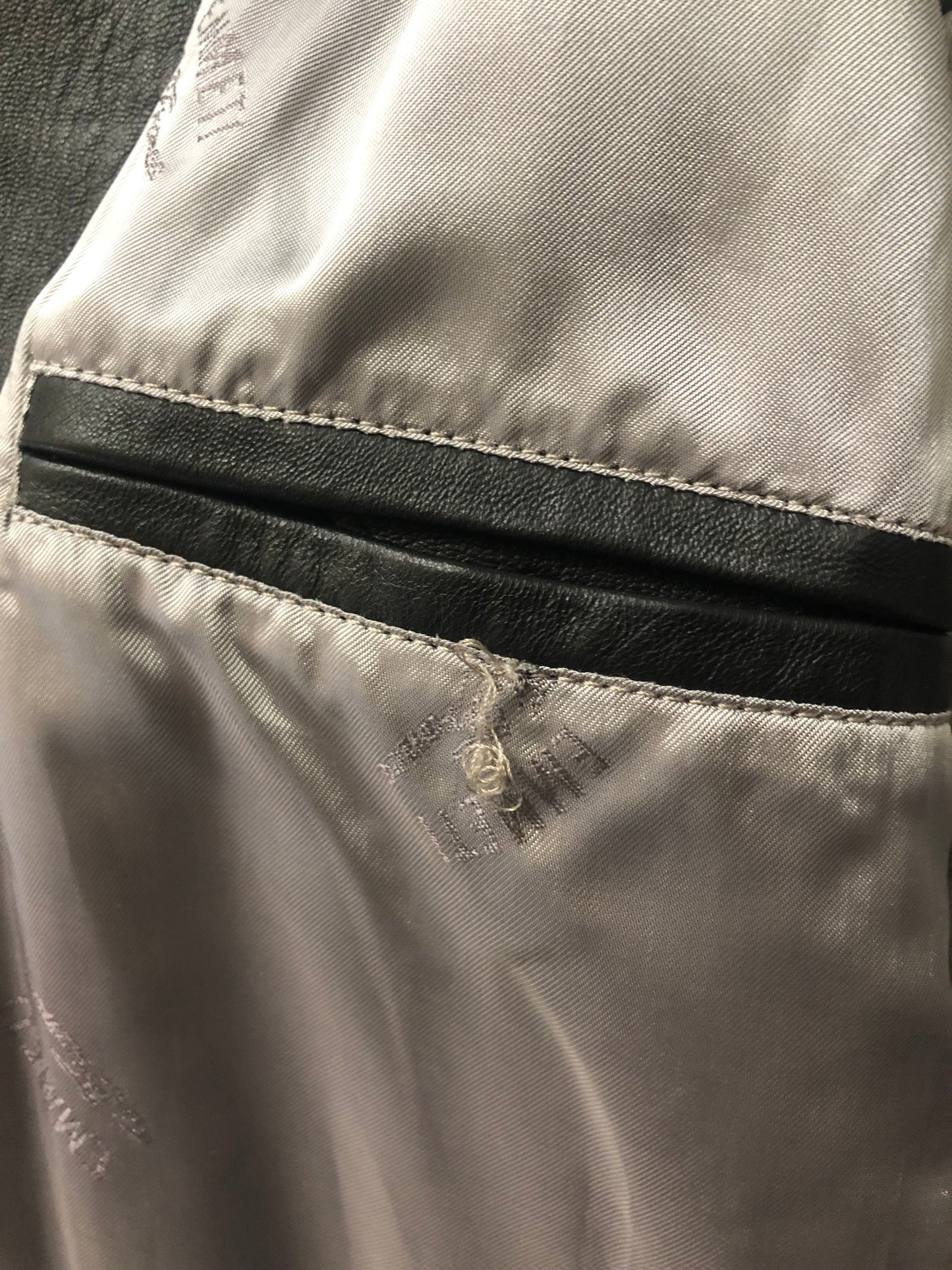 EMMETIエンメティダブルライダースレザージャケット50ブラック