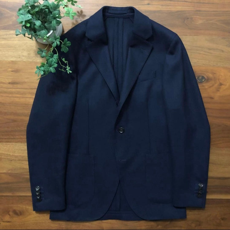 LARDINIラルディーニホップサックジャケット44ネイビー最新ロゴ