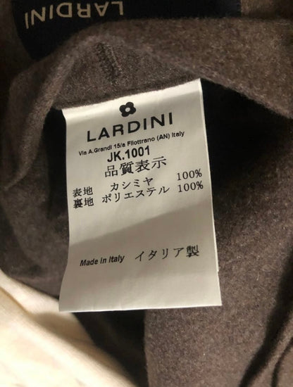 【未使用品】LARDINIラルディーニカシミア100%モカブラウンジャケット50