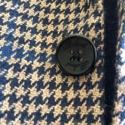 Belvestベルベスト千鳥格子ウィンドウペンジャケット44超美品