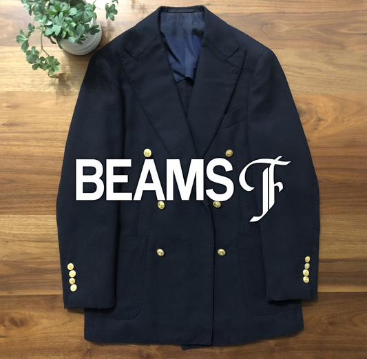 BEAMS Fビームスエフダブル金ボタンホップサックジャケット44