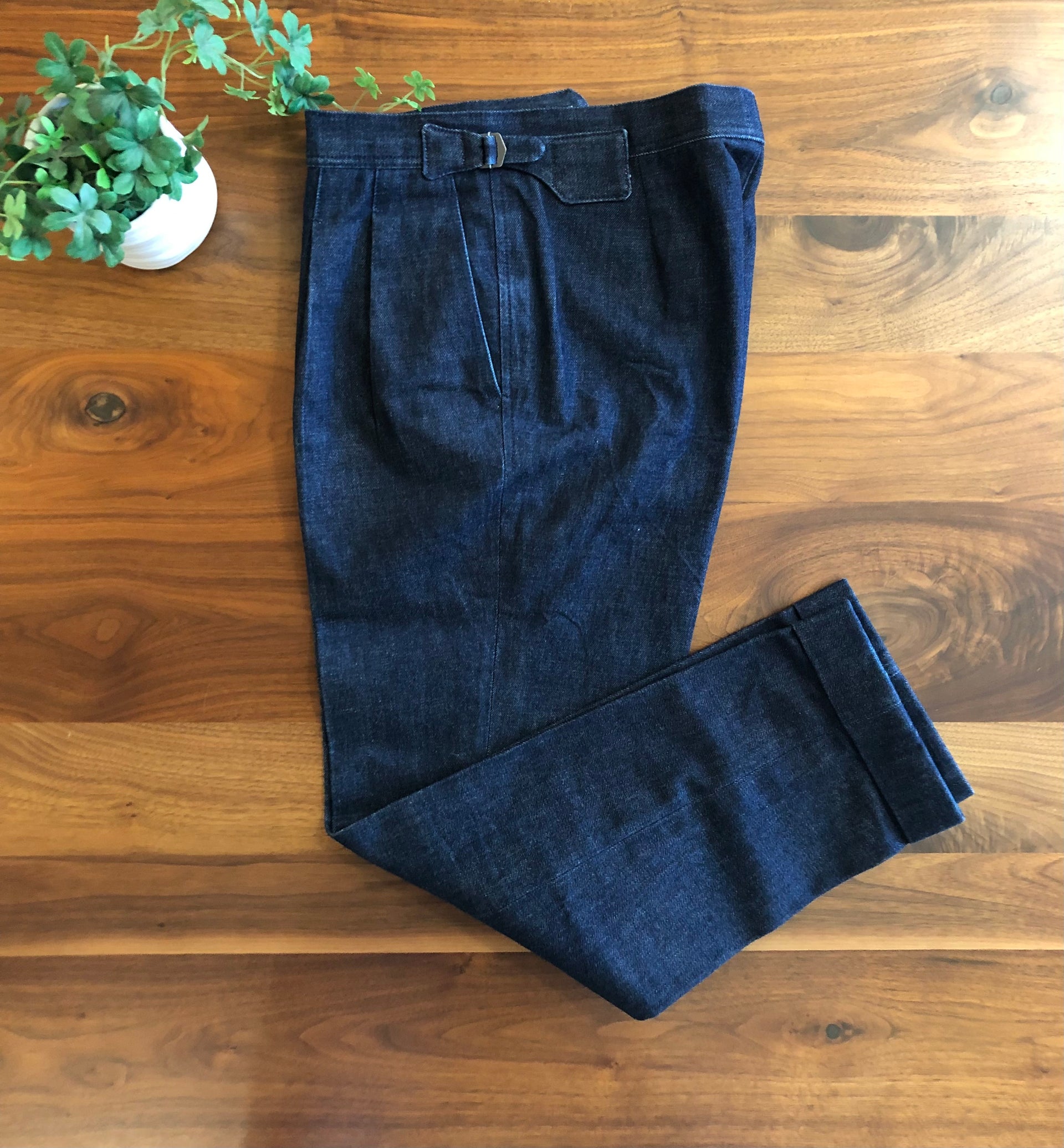 IGARASHI TROUSERSイガラシトラウザーズデニムスラックス48 – AZZURRO
