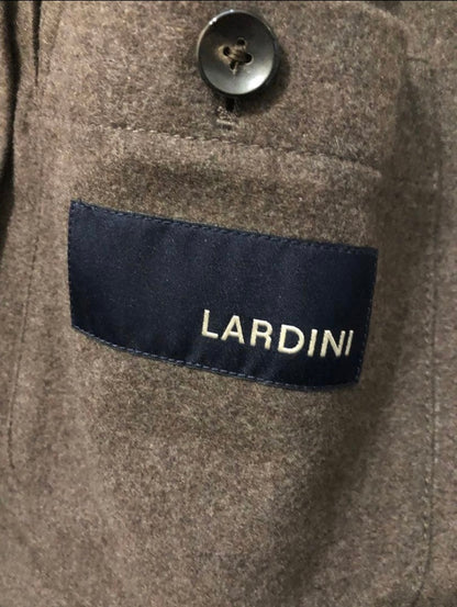 【未使用品】LARDINIラルディーニカシミア100%モカブラウンジャケット50
