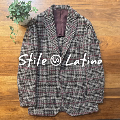 秋冬Stile Latinoスティレラティーノウィンドウペンジャケット46超美品
